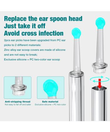 Cliunt Ear Wax Removal Otoscope - 1920p Waterproof Ear Cleaner with Camera & 6 LED for iPhone iPad & Android - Buy Online on GoSupps.com