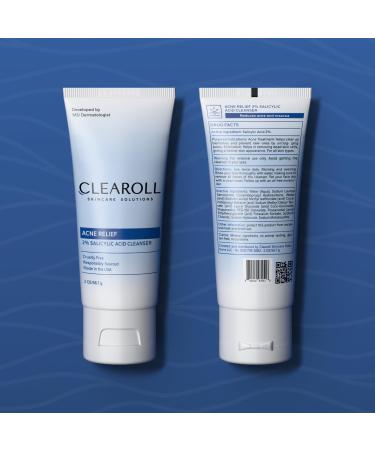 CLEAROLL Acne Relief - 2% Salicylic Acid Cleanser - Buy Online on GoSupps.com