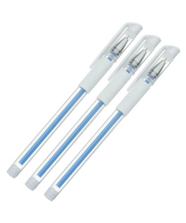 LALADEFIEE 3pcs Pen Piercing White Gel Pens for Pens for Gel Pen for Artists Tip Brow Blue Plastic 15x1cm Blue