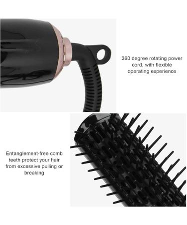 4-in-1 Hot Air Hair Blow Triple Barrel Waver | Automatic Curling Iron & Straightener Brush - Tourmaline Ceramic Low Noise Design - Buy Online on GoSupps.com