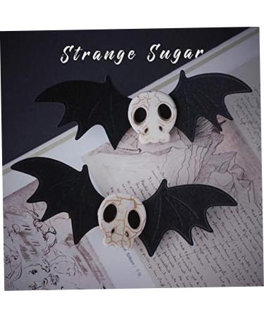 Dark Gothic Skull Bat Hair Clips for Halloween | Perfect for Cosplay & Parties | Edge Clip Hairpin - Buy Online on GoSupps.com