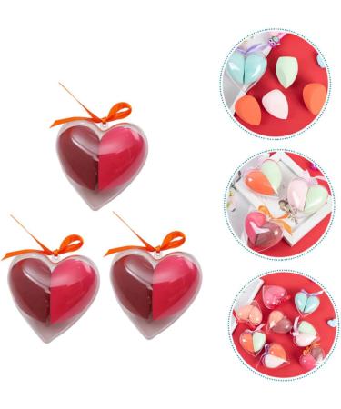 minkissy 3 Boxes Heart-shaped Makeup Sponge Cleaning Brush Cream Paint Tool Makeup Applicator Sponge Blending Sponge Blending Puff Girls Peach Heart Powder Hydrophilic Polyurethane Travel - Buy Online on GoSupps.com