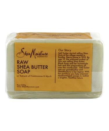 Shea Moisture Raw Butter Bar Soap - 8 Ounce Pack of 2 | Natural Organic Soap for Moisturizing & Nourishing Skin - International Shipping Available - Buy Online on GoSupps.com