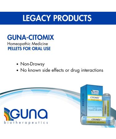 Guna Citomix Homeopathic Immune Support - 2 Tubes for Seasonal Colds & Flu Symptoms - International Shipping Available - Buy Online on GoSupps.com