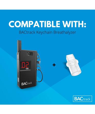 BACtrack Keychain Breathalyzer Mouthpieces (20 Count) - Compatible with BACtrack Keychain, Go, Vio, and T60 Breath Alcohol Testers - Pack of 1 - Buy Online on GoSupps.com