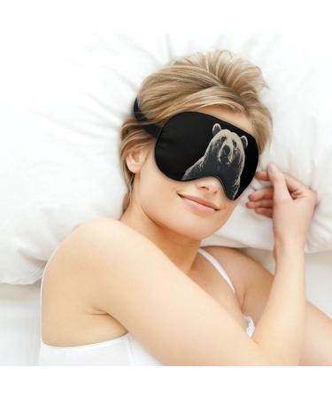 Bear Sleep Mask - Ultimate Light Blocking Eye Mask for Comfortable Sleep | Ultralight Travel Eye Cover for Men & Women - Buy Online on GoSupps.com