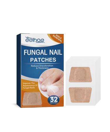 32 Pieces Toe Nail Repair Patch Soft Nail Inlay Gray Nail Care Toe Nail Thickening Clear Nail Groove Repair Patch