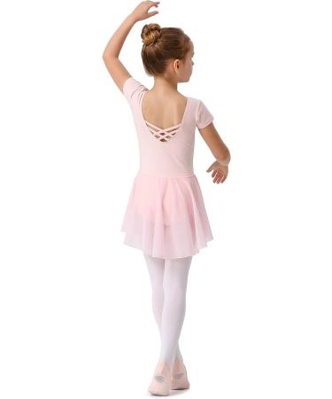 DanSwan Ballet Pink Long Sleeve Leotard Tutu Dress for Toddler Girls 4-5T - Buy Online on GoSupps.com