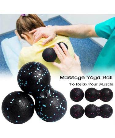 BLBTEDUAMDE Peanut Massage Yoga Balls - High Density Lightweight & Durable | Peanut-Blue Color | International Shipping - Buy Online on GoSupps.com