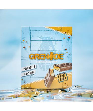 Grenade High Protein and Low Carb Bar Chocolate Chip Cookie Dough 12 x 60 g - Buy Online on GoSupps.com