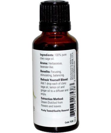 100% Pure Clary Sage Essential Oil - 1 fl oz (30 ml) | Best for Aromatherapy & Wellness | International Shipping Available - Buy Online on GoSupps.com