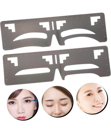 Outanaya 2pcs Eyebrow Ruler Eyebrow Makeup Tools Eyebrow Shaping Stencil Brow Guide Ruler Mold Eyebrow Shape 1 count (Pack of 1) As Shown - Buy Online on GoSupps.com