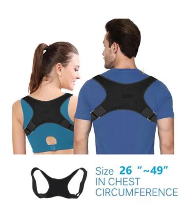 Adjustable Upper Back Brace - Breathable & Soft Upper Back Support - Back Support Shoulder Brace with Adjustable Fit for Daily Comfort - Buy Online on GoSupps.com