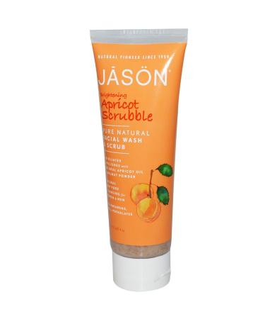 Jason Natural Brightening Apricot Scrubble Facial Wash & Scrub 4 oz (113 g)