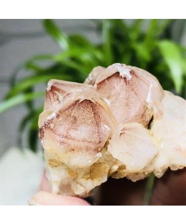 Natural Crystal Rough Stone 50g Natural Red Ghost Pyramid Quartz Crystal Cluster Specimens Balance Gemstone Decoration