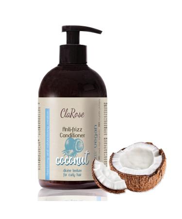 ClaRose ClaRose Premium Hair Spa Vegan Anti-Frizz Conditioner Enriched with 100% Natural Coconut Oil for Curly Hair 500ml
