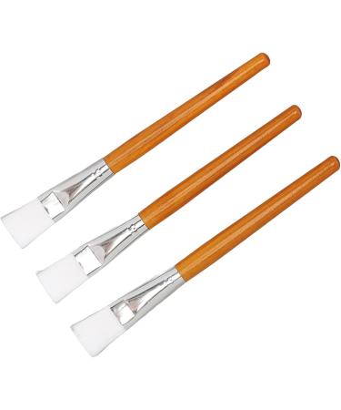 Facemask Mixing Tool Set Wooden Brush Silicone Bowl Reusable Multifunctional for Face Mask Oils Moisturizers - Buy Online on GoSupps.com