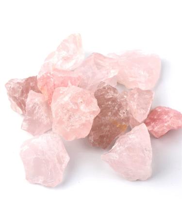 Crystal Rough 100g Bulk Lots Raw Rough Crystal Quartz Natural Rock Stone Amethyst Citrine Fluorite Specimen Garden Decor (Color : Pink Crystal)