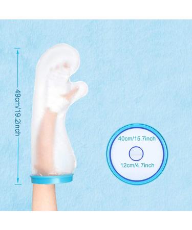 Kids Waterproof Arm Cast Cover 19 inch - Reusable Sleeve for Broken Wrist, Elbow, Fingers - Shower Dressing Protector for Children - Fits 6-7 Yrs - Fasola - Buy Online on GoSupps.com