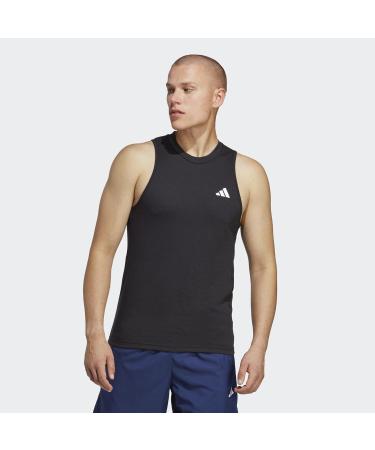 Buy adidas Men's Feelready Training Tank Top - Sleeveless Black/White for Optimal Performance | International Shipping Available - Buy Online on GoSupps.com