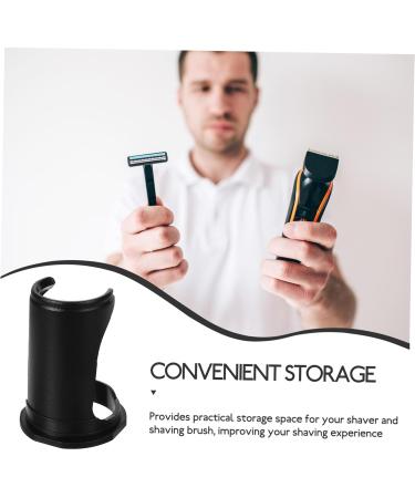 Minkissy Men's Brush Holder & Razor Stand | Shaving Tools & Accessories | Plastic Shaving Brush Keeper - Buy Online on GoSupps.com