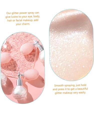 FOMIYES High Gloss Dusting Glitter Shimmer Eye Shadows Highlighter Powder Spray Flash Powder Miss Bulk 7.5x7cm White - Buy Online on GoSupps.com