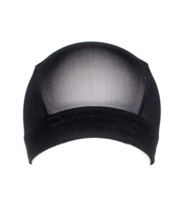 Tosssper elastic wig caps black mesh fish net wig hatze dome hat open end black mesh net net wig hat for women wig