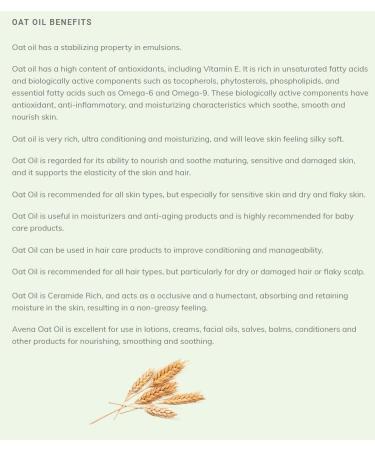 Buy 2 fl oz (60ml) Virgin Oat Oil - Nourishing Anti-Aging Oil for Dry Mature Skin | Avena Sativa - Buy Online on GoSupps.com