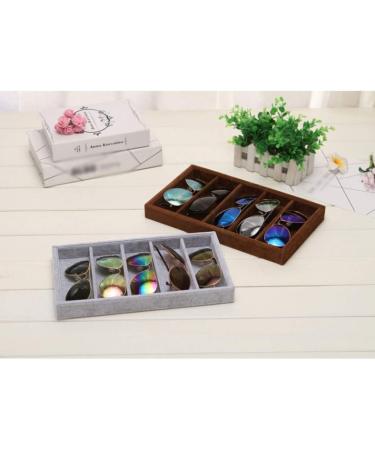 CAIIHUA Multi-Cell Glasses Stand | Decorative Sunglasses Display Tray & Jewelry Storage Container - Perfect for Counter & Window Decoration - Buy Online on GoSupps.com