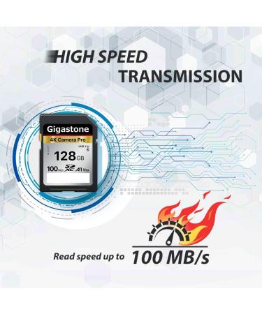 Gigastone 128GB V30 SDXC Memory Card - High Speed 4K Ultra HD Video Compatible with Canon Nikon Sony Pentax - Includes Mini Case - SD 128GB V30 1PK - Buy Online on GoSupps.com