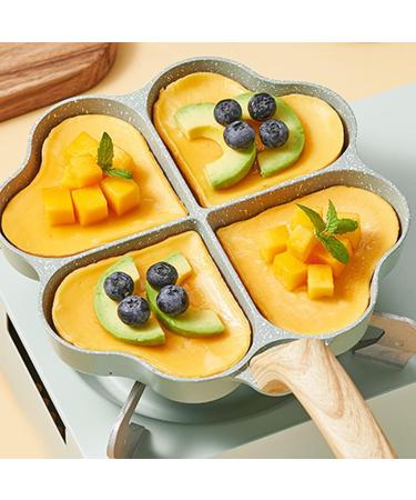 Four Hole Frying for Creative Heart-Shaped Easy Clean Eggs Cooker Omelet Nonstick Eggs Frying Gift for C - Buy Online on GoSupps.com