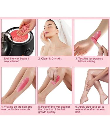 Fzzuzdlap 500G Hard Wax Beans for Hair Removal | Full Body Hot Film Depilatory Wax Beads for Wax Heater - Style 7 - Buy Online on GoSupps.com