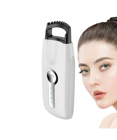 Beauty Eyelash Curler - Electric Heat Curler for Lashes Quick Heating Eyelash Heat Curler for Long-Lasting Curl Rechargeable Portable Lashes Heating Curler for Naturally Lifted Eyelashes White