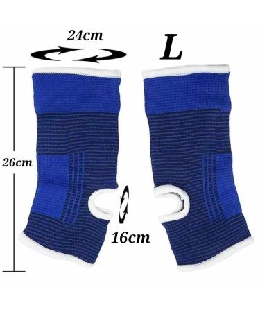 2x Ankle & Foot Bandages - Pain Relief & Support for Sports & Rehab | Durable Ankle Brace for Everyday Use (L) - Buy Online on GoSupps.com