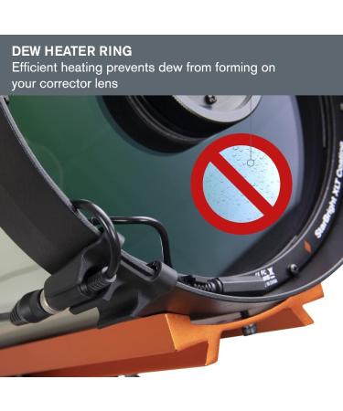 Celestron Dew Heater Ring - Aluminum Dew Prevention for 8 Schmidt-Cassegrain, EdgeHD, RASA Telescopes - Buy Online on GoSupps.com