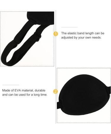 Buy BESPORTBLE Adjustable Pirate Eye Patch - One-Eyed Dragon Halloween Costume Accessory | Lazy Eye Patch (Black) - International Shipping Available - Buy Online on GoSupps.com