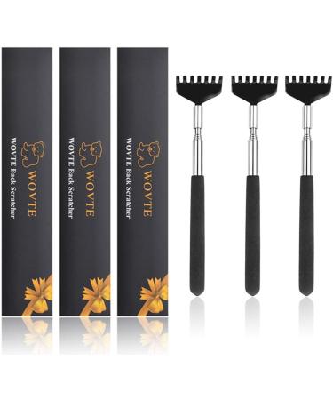 Wovte Telescopic Back Scratchers - 3-Piece Set | Perfect Funny Gifts for Men & Women | Great Birthday Present - Buy Online on GoSupps.com