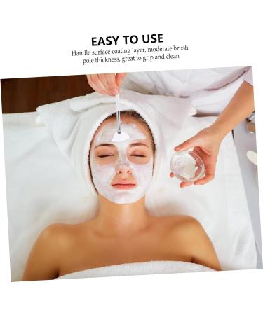 Housoutil Beauty up Aluminum Brush Cream Suit Make Facemask Acid Applicator Tools Facial Brush Skincare Tool Body Mix White Nylon Lip Gloss - Buy Online on GoSupps.com