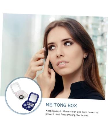Shop Homsfou 8-Sentence Colored Contact Lenses Applicator & Eyelash Tweezers Tool Perfect Contact Lens Insertion & Storage Solution - Buy Online on GoSupps.com