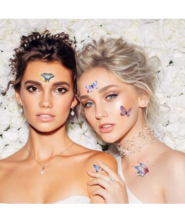 260pcs Colorful Butterfly Temporary Tattoos - Self-adhesive Body Art Stickers for Girls, Adults, and Kids - Waterproof 3D Party Favors and Decorations - Buy Online on GoSupps.com