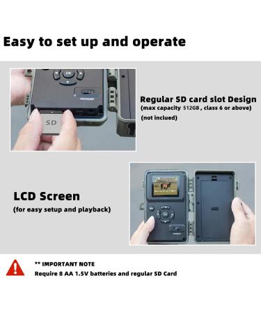 2nd Wild Camera 32MP Wildlife Camera | 1296p Video Night Vision Waterproof IP66 | Ideal for Hunting & Outdoor Monitoring - Buy Online on GoSupps.com