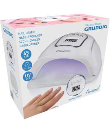 Grundig Nageltrockner 230V - 45 LED - Digitaler Gel-Nagellack Trockner mit 4 Positionen | Internationaler Versand - Buy Online on GoSupps.com