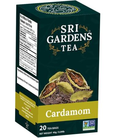 Sri Gardens Cardamom Black Tea 20 Tea Sachets 40g - Buy Online on GoSupps.com
