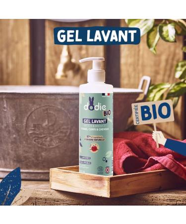 DODIE Organic Cleansing Gel for Face Body and Hair from Birth 400 ml - Buy Online on GoSupps.com