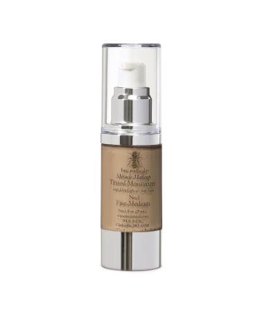 Bee Naturals Miracle Makeup Tinted Moisturizer (Fair-Medium) 1 Ounce (Pack of 1) Fair-Medium