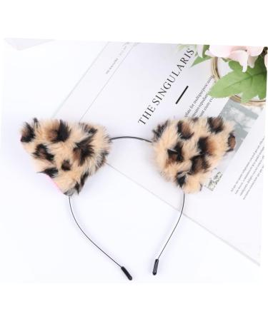 MERRYHAPY Hair Hoop Fluffy Leopard Hoop Headbands for Cat Headband Halloween Cat Ears Animal Ears Party Favor Headband Leopard Headband Plush Fox Hair Bands Ear Hair Band - Buy Online on GoSupps.com
