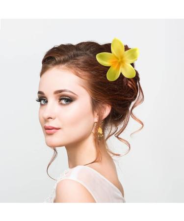 6 Pack Large Hawaiian Flower Hair Claw Clips for Women - Strong Hold Hair Accessories for Thin Thick Curly Hair - 90's Style Jaw Clip - Buy Online on GoSupps.com