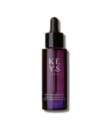 Keys Soulcare Deeply Replenishing Squalane Facial Oil Hydrates Skin Overnight for a Radiant Glowing Complexion Vegan Cruelty Free 1.01 Fl Oz