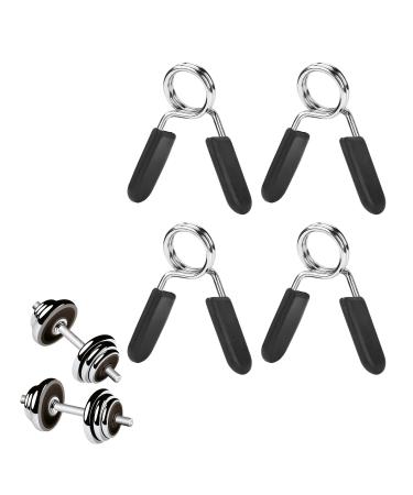 Butyeak FederClip dumbbell dumbbell rod spring closure sport spring 4pcs dumbbell clamp dumbbell closures spring locks 30mm for strength training weightlifting bodybuilding fitness