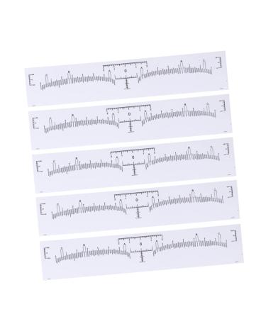 Balacoo Disposable Gauge 120pcs Tools Makeup Sticker Disposable Eyebrow Measurement Design for Shaping Ruler